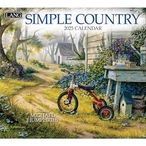 Simple Country 2025 Wall Calendar (new)