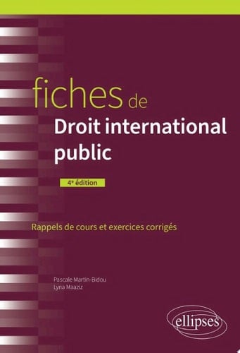 Fiches Droit inter. public 4ed
