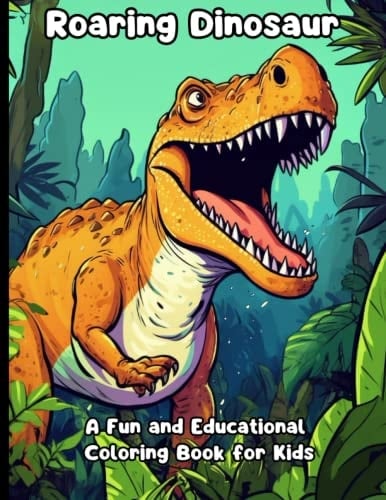 Roaring Dinosaurs: A Fun and Educational Coloring Book for Kids