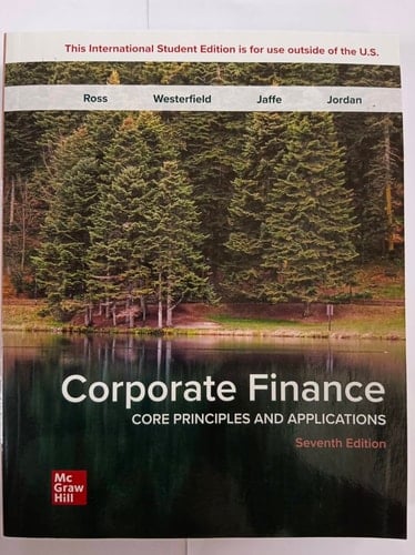 Corporate Finance Core Principles & Applications