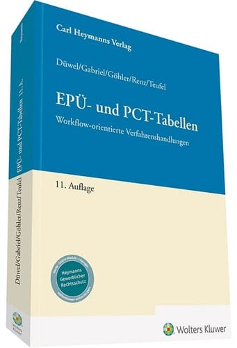 EPÜ- und PCT-Tabellen workflow-orientierte Verfahrenshandlungen