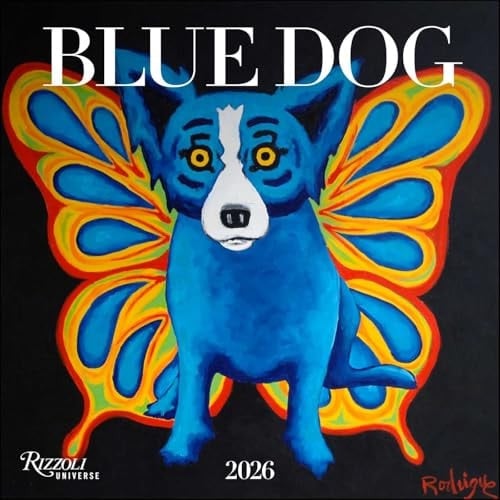 Blue Dog 2026 Wall Calendar
