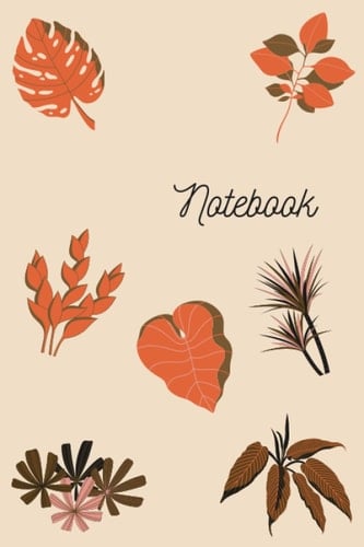 Notebook: Retro Styled Colorful Blank-Lined Notebook
