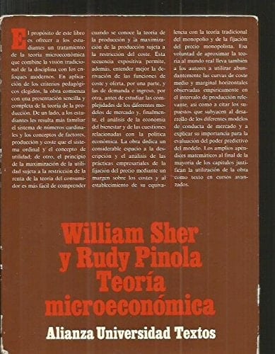 Teoría microeconómica una síntesis de la teoría clásica y del enfoque moderno