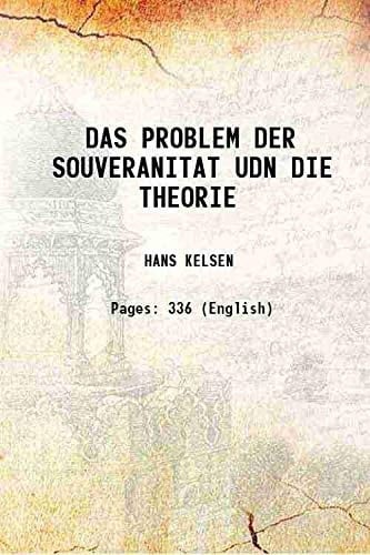 DAS PROBLEM DER SOUVERANITAT UDN DIE THEORIE 1928