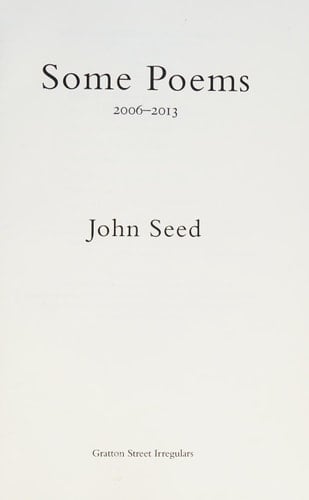 Some Poems 2006-2013