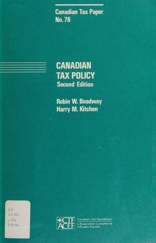 Canadian tax policy