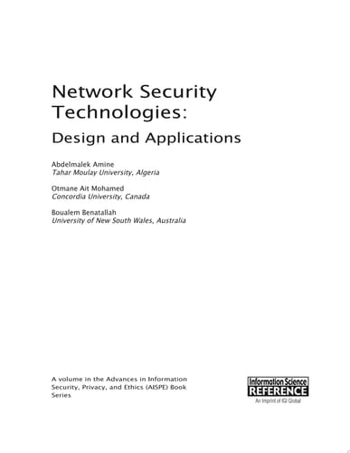 Network Security Technologies