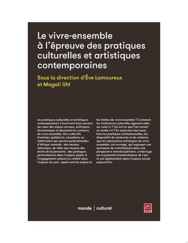 Le vivre-ensemble à l'épreuve des pratiques culturelles et artistiques contemporaines