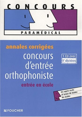 Annales corrigées orthophoniste