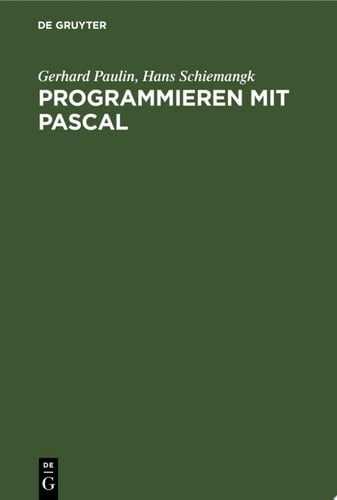 Programmieren mit PASCAL