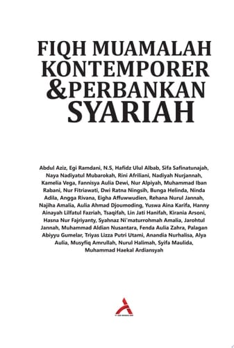 Fiqh Muamalah Kontemporer & Perbankan Syariah