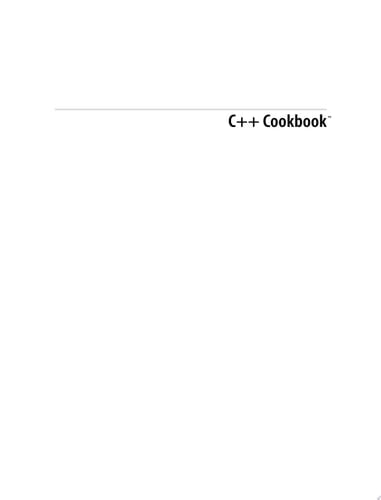 C++ Cookbook