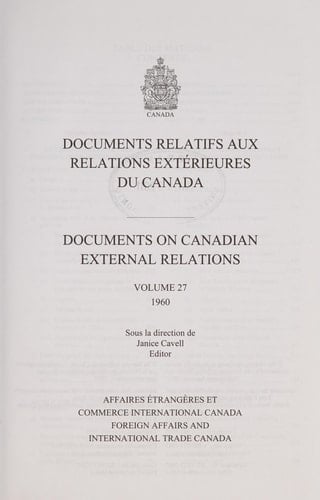 Documents on Canadian External Relations 1949