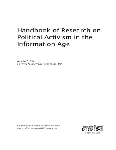 Handbook of Research on Political Activism in the Information Age