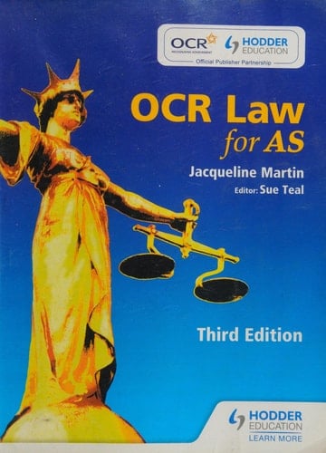OCR Law for AS Third Edition