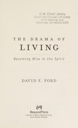 The Drama of Living Becoming Wise in the Spirit