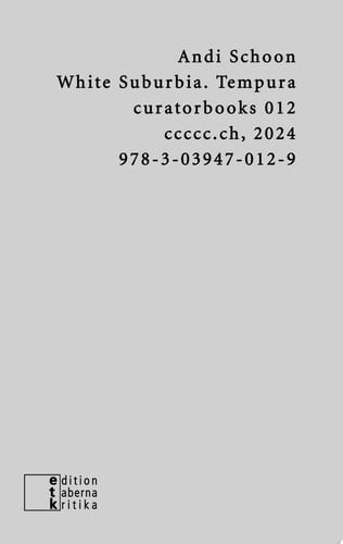 White Suburbia. Tempura Ein Essay und vier Erzählungen