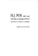 H.J. Pos, 1898-1955, taalkundige en geengageerd filosoof (Dutch Edition)
