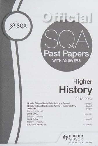 Higher History 2012-2014