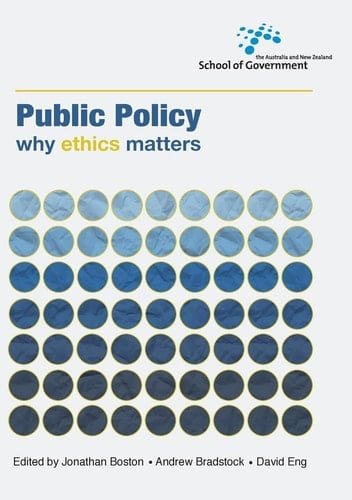 Public Policy Why Ethics Matters
