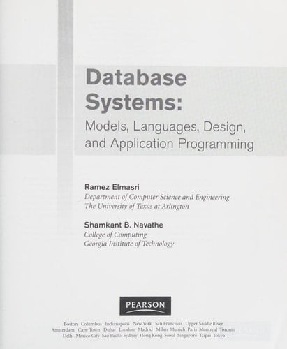 Fundamentals of Database Systems