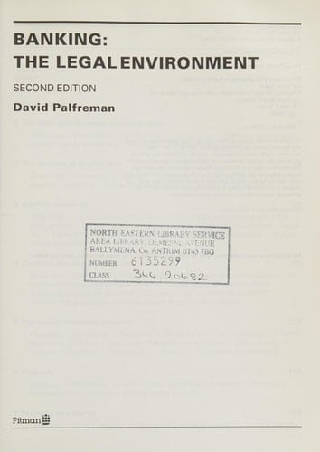 Banking The Legal Environment