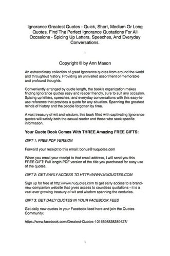 Ignorance Greatest Quotes - Quick, Short, Medium Or Long Quotes. Find The Perfect Ignorance Quotations For All Occasions - Spicing Up Letters, Speeches, And Everyday Conversations.