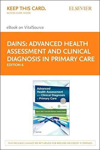 Advanced Health Assessment & Clinical Diagnosis in Primary Care - Elsevier E-Book on VitalSource (Retail Access Card)