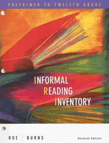 Informal Reading Inventory Preprimer to Twelfth Grade