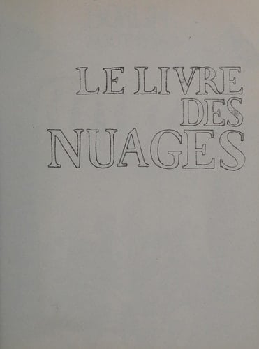 Le livre des nuages