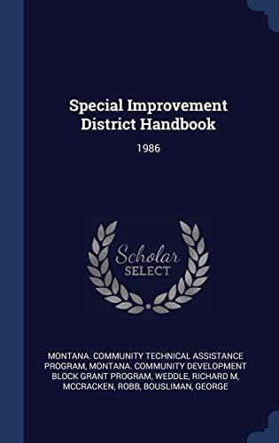 Special Improvement District Handbook 1986