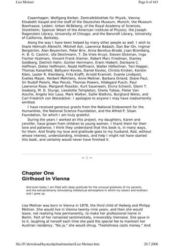 Lise Meitner A Life in Physics