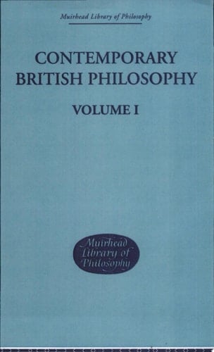 Contemporary British Philosophy