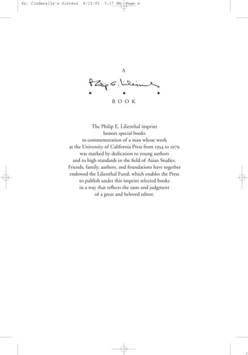 Cinderella's Sisters A Revisionist History of Footbinding