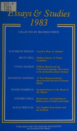 Essays and Studies, 1983