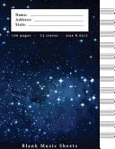 Blank Music Sheets Back to the Space Design - Music Notepad