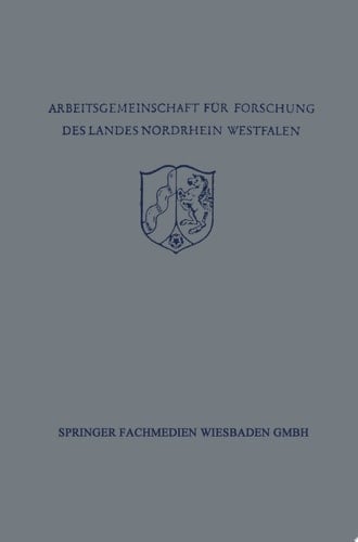 Festschrift der Arbeitsgemeinschaft für Forschung des Landes Nordrhein-Westfalen zu Ehren des Herrn Ministerpräsidenten Karl Arnold