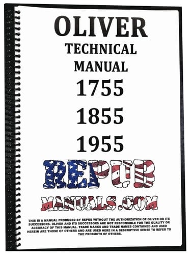 Oliver 1955 Technical Service Repair Shop Manual