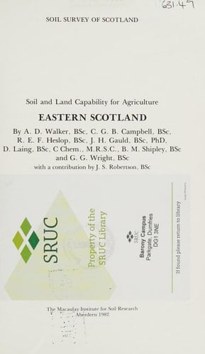 Soil Survey of Scotland Soil. Eastern Scotland