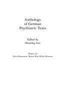Anthology of German Psychiatric Texts