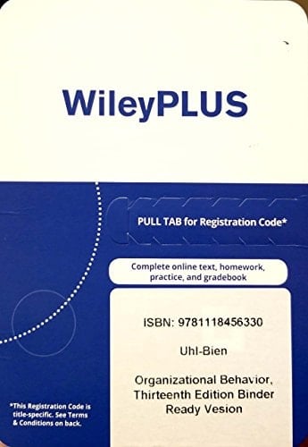 WileyPLUS Stand-alone to accompany Organizational Behavior