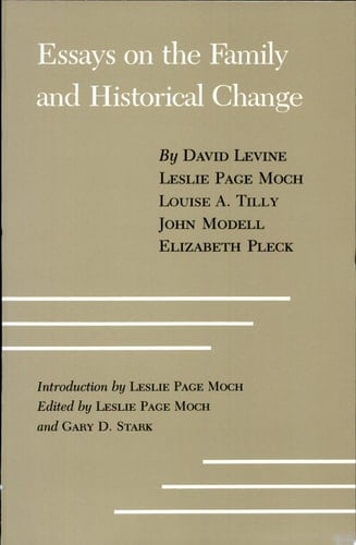 Essays on the Family and Historical Change