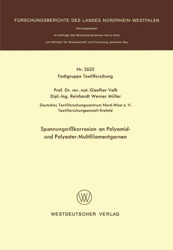 Spannungsrißkorrosion an Polyamid- und Polyester-Multifilamentgarnen