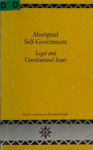 Aboriginal self-government: Legal and constitutional issues