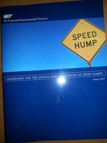 Guidelines for the Design and Application of Speed Humps A Recommended Practice of the Institute of Transportation Engineers