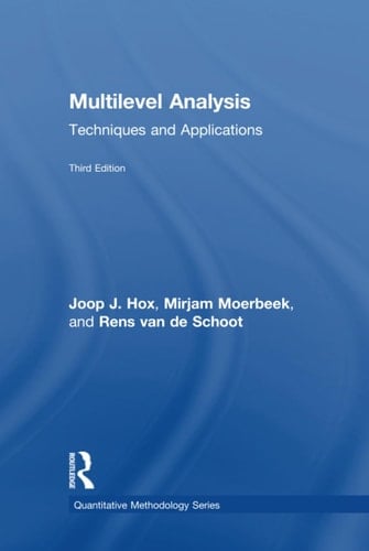 Multilevel Analysis Techniques and Applications