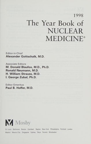 1998 Year Book of Nuclear Medicine