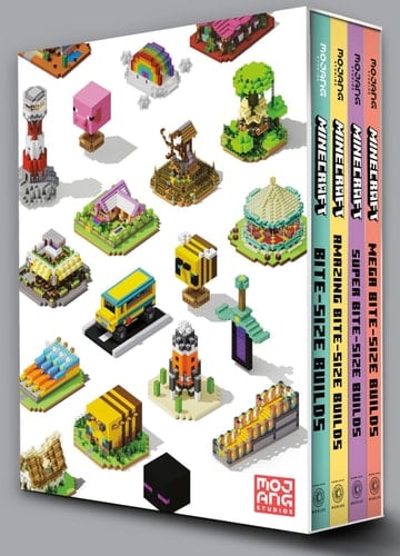 Minecraft: Bite-Size Builds Collection 4-Book Boxed Set Minecraft: Bite Size-Builds, Minecraft: Amazing Bite-Size Builds, Minecraft: Super Bite-Size Builds, Minecraft: Mega Bite-Size Builds