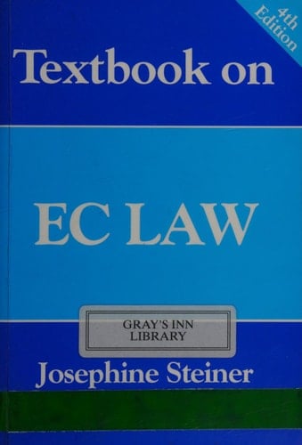 Textbook on EC law